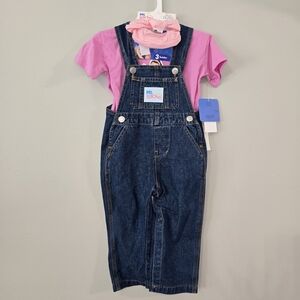 Ms. Rachel 3 Piece Set - Overalls, Shirt, and Headband